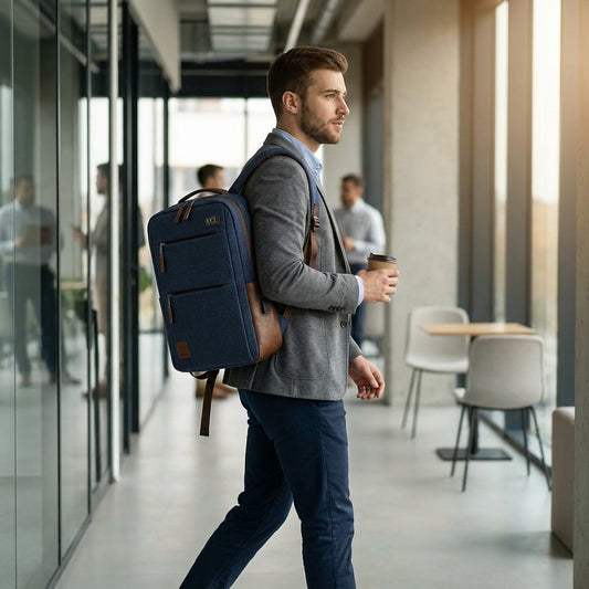 Denim Executive Laptop Backpack